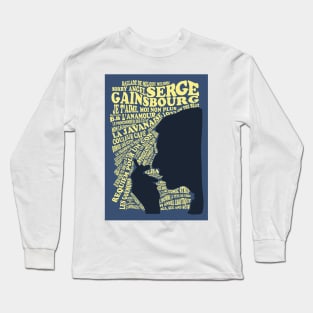 Serge Gainsbourg - Discography Long Sleeve T-Shirt